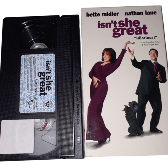 6/$15 Isn't she great universal VHS video tape - Picture 1 of 4